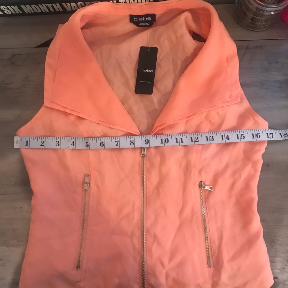 🧡Bebe Casey Flutter Vest NWT🧡 - Picture 6 of 8